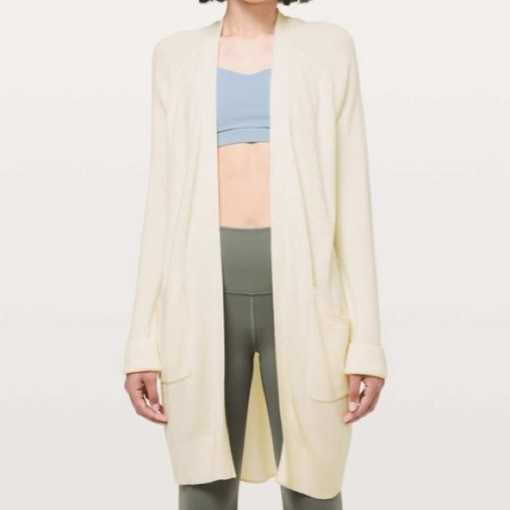 Lululemon Athletica Cream Cardigan